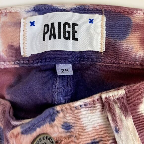 Paige Tie Dye Skinny Jeans D30 - Picture 5 of 7
